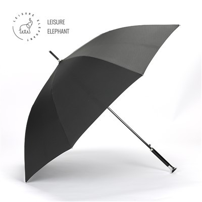 Paraguas recto con mango de metal